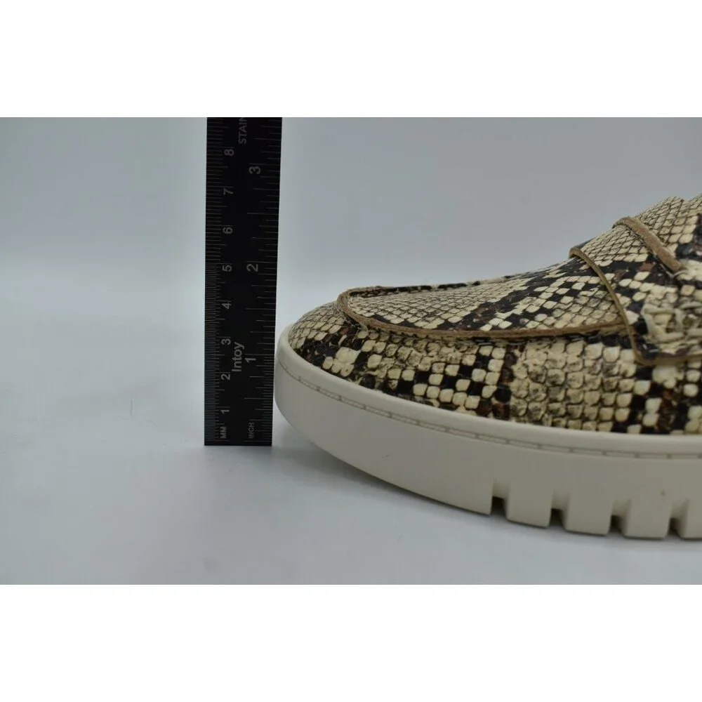 Vionic Womens Size‎ 11 Chantel Snake Animal Print Slip On Penny Loafer Sneakers